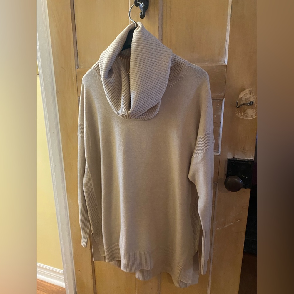 Womens Tunic cowl neck sweater
